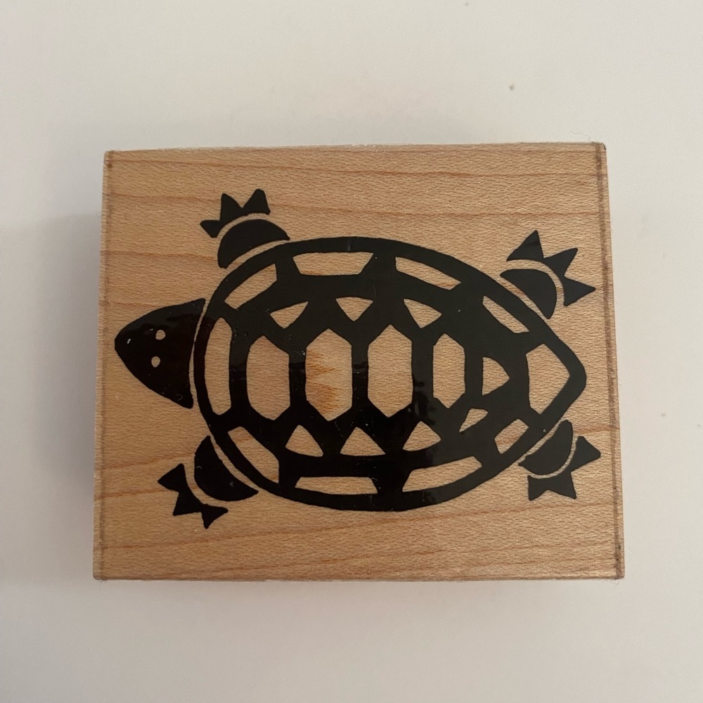 JRL Design H243 Turtle rubber stamp